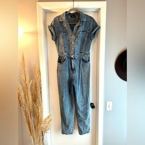 Vici Blue Denim Jumpsuit